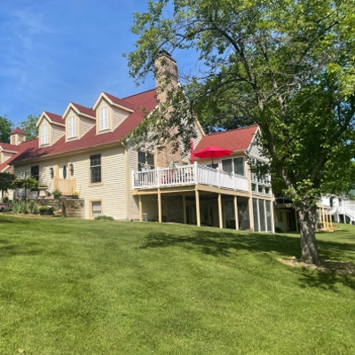 Home with a new roof