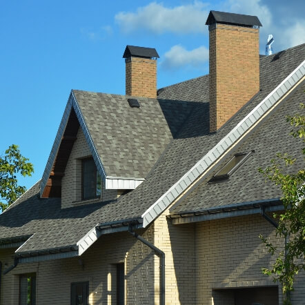 A new shingle roof installation on a Michigan home.