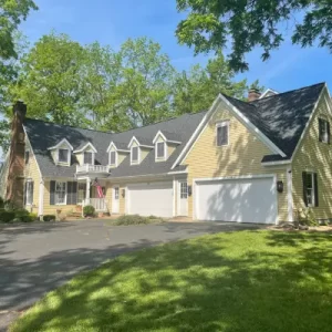 House with a roof replacement