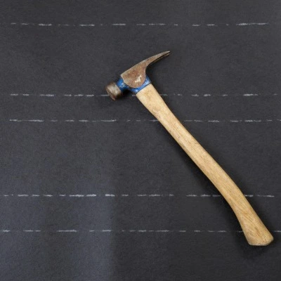 underlayment material with hammer